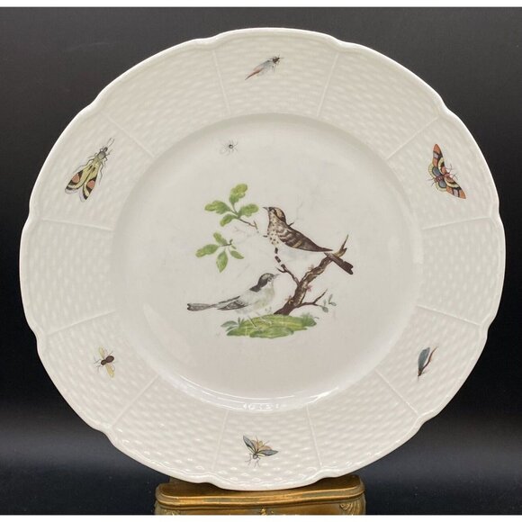 Ceralene Raynaud Limoges Les Oiseaux 10.75” Dinner Plate A READ Ceralene Raynaud Limoges Les Oiseaux 10.75” Dinner Plate A READ